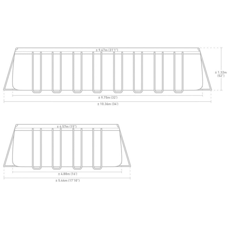 INTEX Ultra XTR Rectangular Pool Set (9.75 x 4.88 x 1.32m)