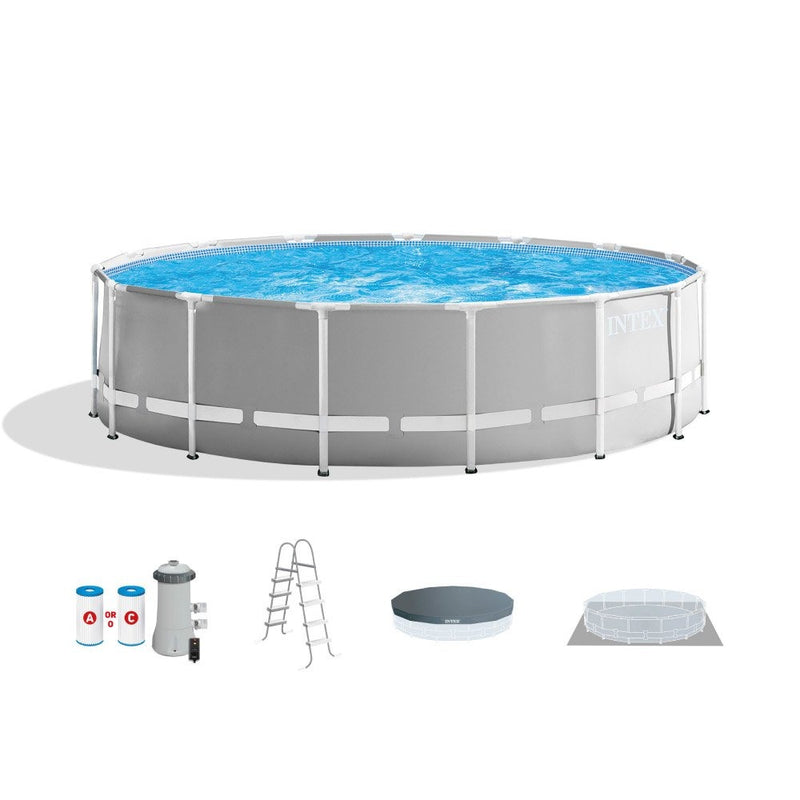 INTEX Prism Frame Round Pool Set (4.57 x 1.22m)