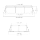 INTEX Pink Rectangular Frame Pool (2.2m x 1.5m x 60cm)