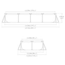 INTEX Rectangular Frame Pool Set (4.5m x 2.2m x 84cm)