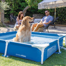 INTEX Square Frame Pet Pool Set with Filter Pump