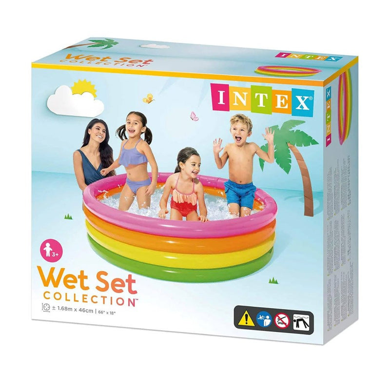 Intex 4-Ring Sunset Glow Pool (165cm x 45cm)