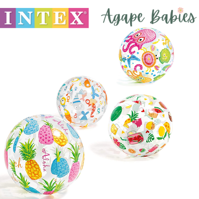 Intex Lively Print Inflatable Balls (51cm) - 4 Styles