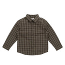 Jamie Kay Organic Cotton Isaiah Shirt - Variegated Grid Tarmac