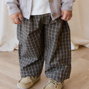Jamie Kay Organic Cotton Kingston Pant - Variegated Grid Tarmac
