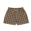 Jamie Kay Organic Cotton Louis Short - Gingham Shitake