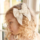 [2-Pack] Jamie Kay Organic Cotton Muslin Bow - Pauline Chamomile