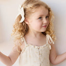 [2-Pack] Jamie Kay Organic Cotton Muslin Bow - Pauline Chamomile