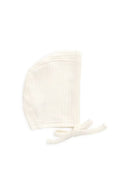 [2-Pack] Jamie Kay Organic Cotton Pointelle Bonnet - Parchment
