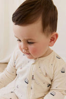 Jamie Kay Organic Cotton Reese Zip Onepiece - Sailing Day