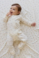 Jamie Kay Organic Cotton Reese Zip Onepiece - Savannah Animals Tofu