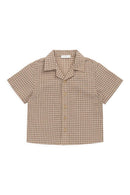Jamie Kay Organic Cotton Silas Shirt - Cabin Check Cocoa