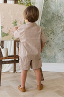 Jamie Kay Organic Cotton Silas Shirt - Cabin Check Cocoa