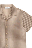 Jamie Kay Organic Cotton Silas Shirt - Cabin Check Cocoa