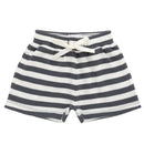 Jamie Kay Organic Cotton Waffle Leith Short - Oliver Stripe Atlantic/Cloud