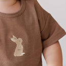 Jamie Kay Pima Cotton Hunter Tee - Elk Garden Bunny