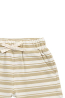 Jamie Kay Pima Cotton Wesley Short - Double Stripe Hay/Cloud