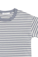 Jamie Kay Pima Cotton Wesley Tee - Narrow Stripe Dawn / Cloud