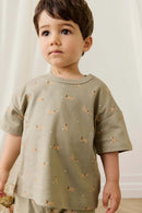 Jamie Kay Pima Cotton Wesley Tee - Play Ball Vert