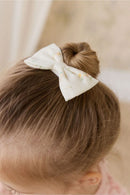 [2-Pack] Jamie Kay Organic Cotton Desiree Bow - Justine Parchment