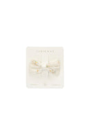 [2-Pack] Jamie Kay Organic Cotton Desiree Bow - Justine Parchment