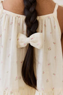 [2-Pack] Jamie Kay Organic Cotton Desiree Bow - Willow Rose
