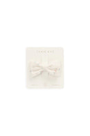 [2-Pack] Jamie Kay Organic Cotton Desiree Bow - Solange Snow