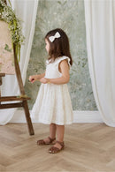 [2-Pack] Jamie Kay Organic Cotton Desiree Bow - Solange Snow