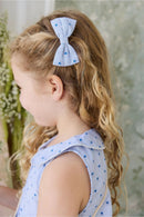 [2-Pack] Jamie Kay Organic Cotton Desiree Bow - Mon Amour Stripe Indigo