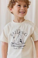 Jamie Kay Organic Cotton Bjorn Tee - French Riviera Eclipse
