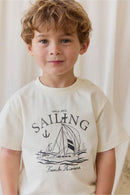Jamie Kay Organic Cotton Bjorn Tee - French Riviera Eclipse