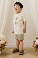 Jamie Kay Organic Cotton Bjorn Tee - Parchment Best Friends