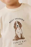 Jamie Kay Organic Cotton Bjorn Tee - Parchment Best Friends