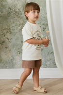 Jamie Kay Organic Cotton Bjorn Tee - Parchment Safari Truck