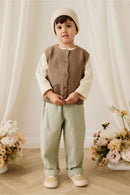 Jamie Kay Ali Linen/Cotton Pant - Lichen