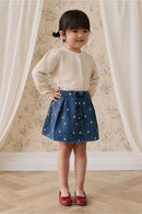 Jamie Kay Etta Skirt - Josie Floral Denim
