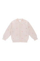 Jamie Kay Kate Cardigan - Kate Heart Jacquard Cotton Candy