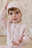 Jamie Kay Kate Cardigan - Kate Heart Jacquard Cotton Candy
