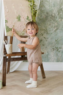 Jamie Kay Organic Cotton Bentley Playsuit - Cabin Check Cocoa