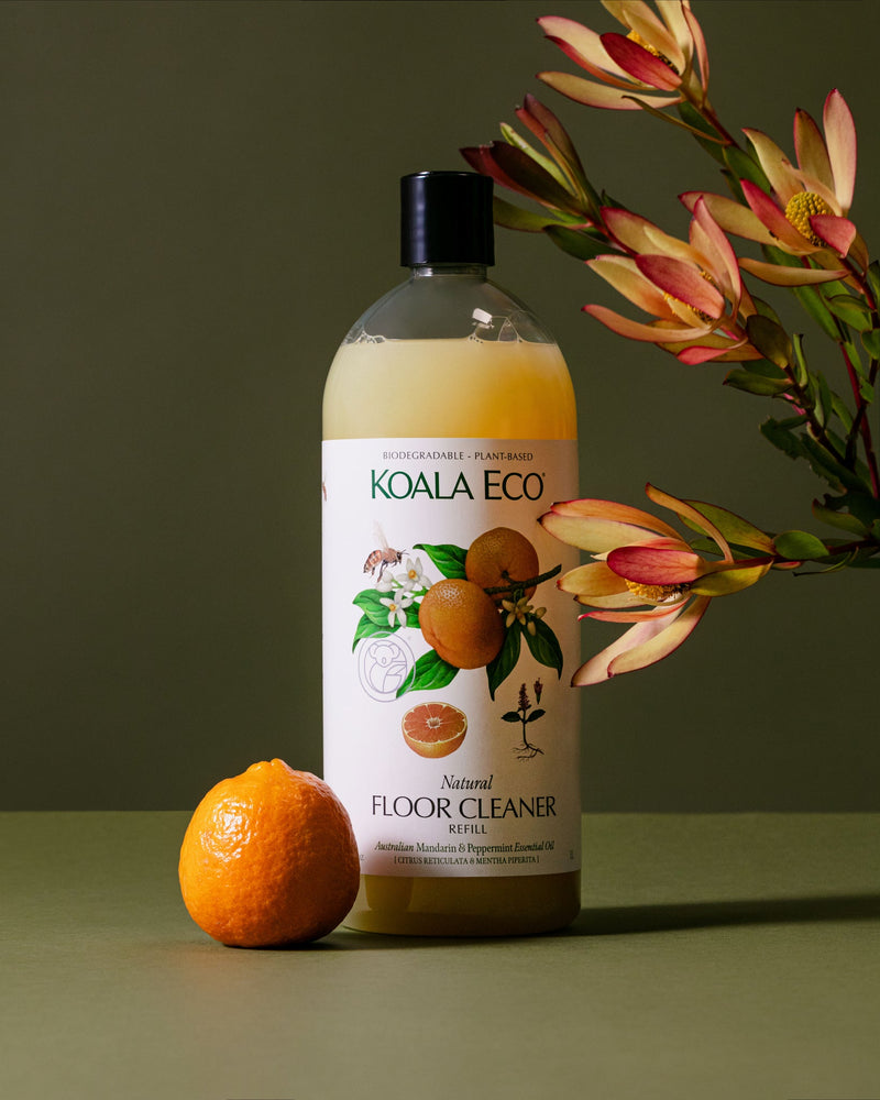 Koala Eco Natural Floor Cleaner Mandarin & Peppermint Essential Oil - 1L Refill