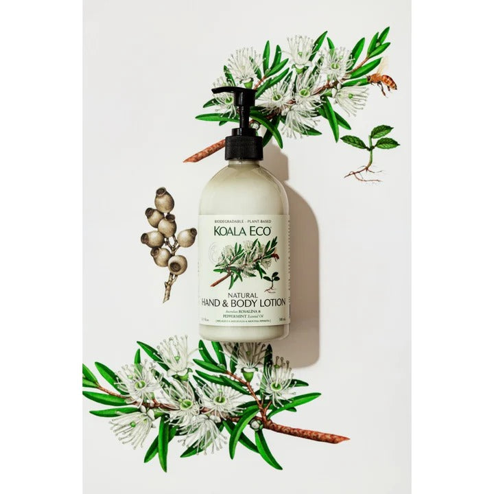 Koala Eco Natural Hand & Body Lotion Rosalina & Peppermint Essential Oil - 500ml
