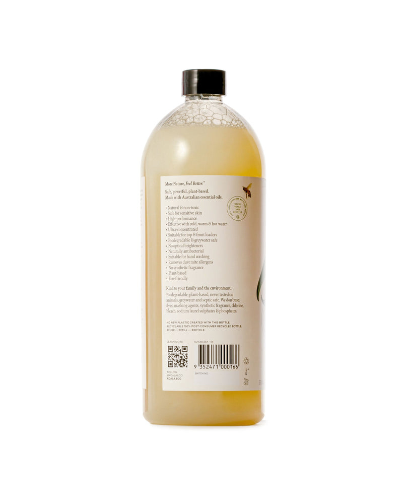 Koala Eco Natural Laundry Wash Lemon Scented Eucalyptus & Rosemary Essential Oil - 1L Refill