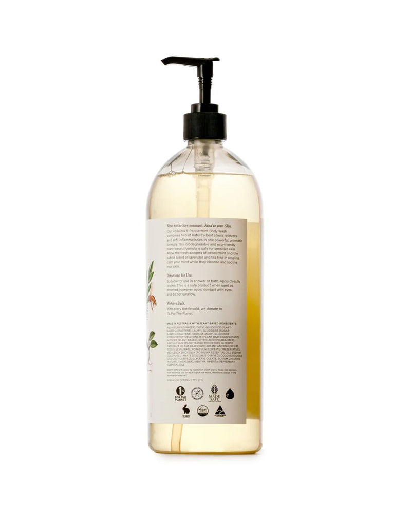 Koala Eco Natural Body Wash Rosalina & Peppermint Essential Oil - 1L