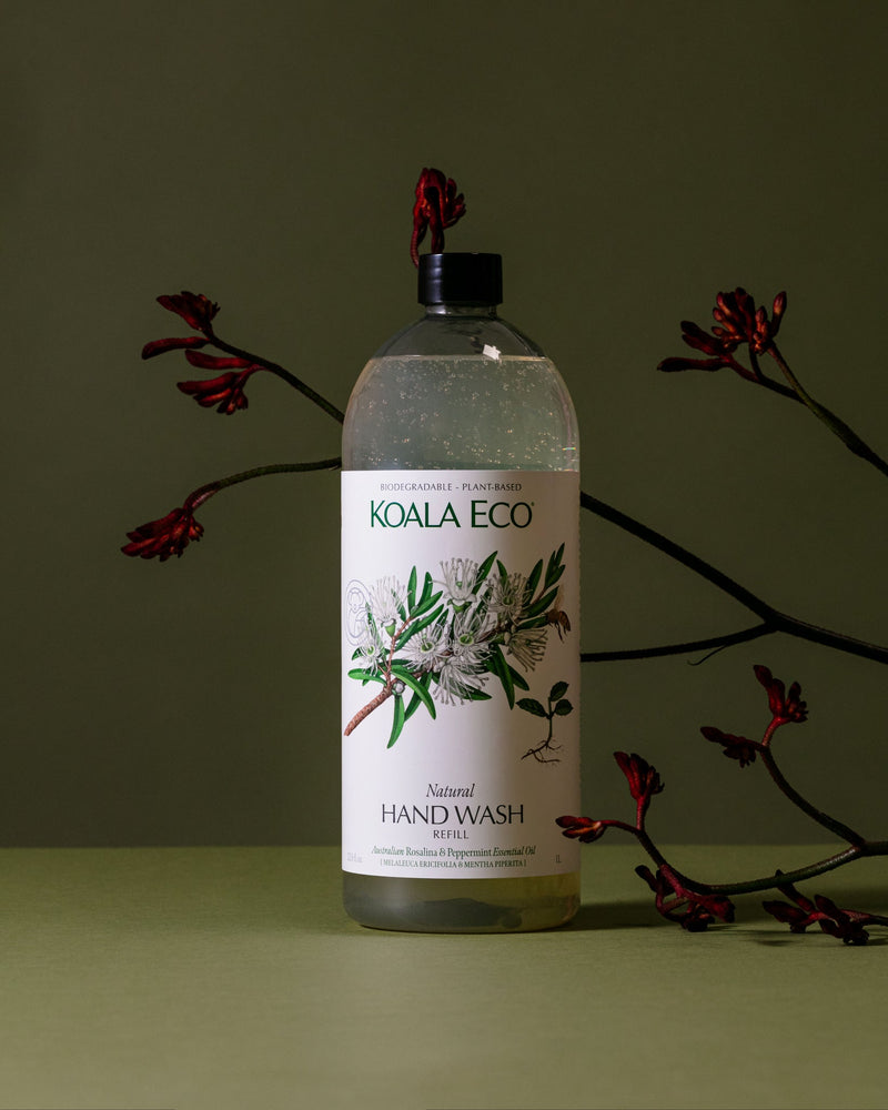 Koala Eco Natural Hand Wash Rosalina &Peppermint Essential Oil - 1L Refill
