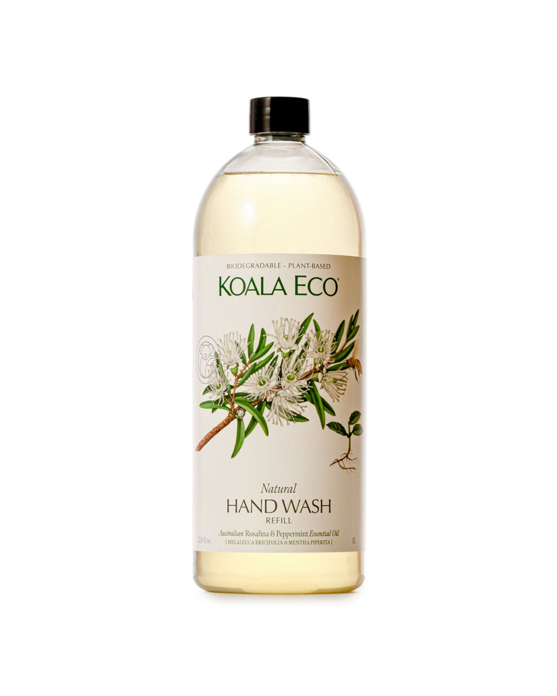 Koala Eco Natural Hand Wash Rosalina &Peppermint Essential Oil - 1L Refill