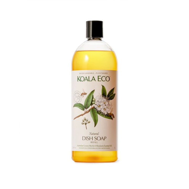 Koala Eco Natural Dish Soap Lemon Myrtle & Mandarin Essential Oil - 1L Refill