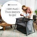 [1-Year Warranty] KinderKraft Travel Cot Sofi Plus - Grey