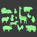 [2-Pack] GLOPLAY Animal Everyday Set