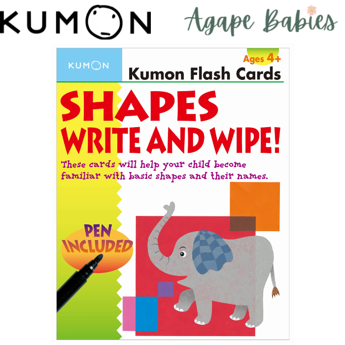 Kumon Flash Cards: Flash Cards: Shapes Write & Wipe (4 Years Up)