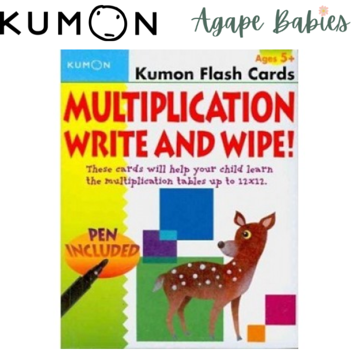 Kumon Flash Cards : Multiplication Write & Wipe